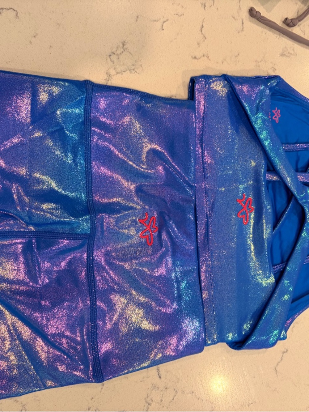 Girls' Shimmer Blue Dance Tank Top by (unspecified)